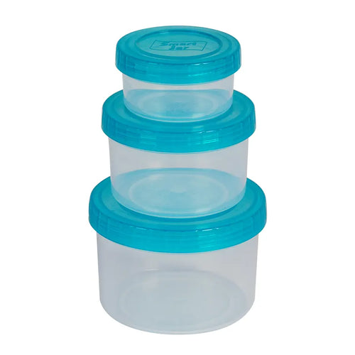 Smart Mini Jar 3pcs Set Small/Medium/Large in Turqoise Color