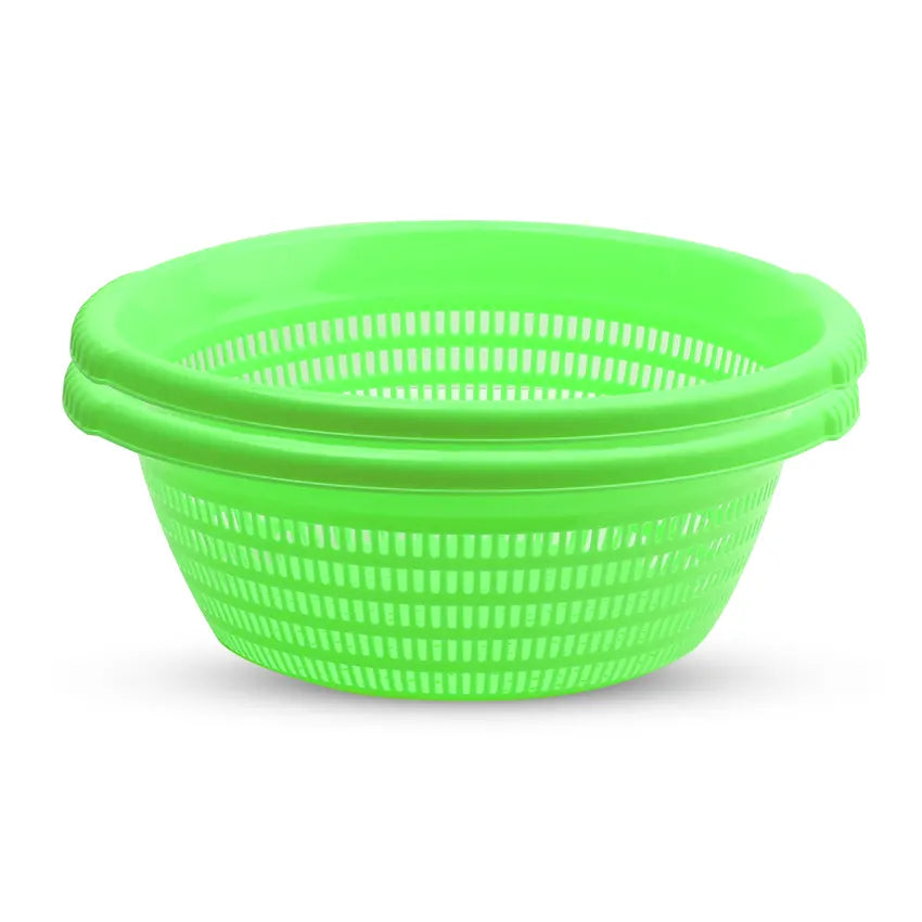 Veggie Basket 2 pcs set in green