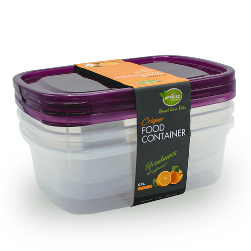 Crisper Food Container XXL - (4000ml) Purple