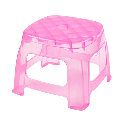 Glow Bath Stool Transparent Pink