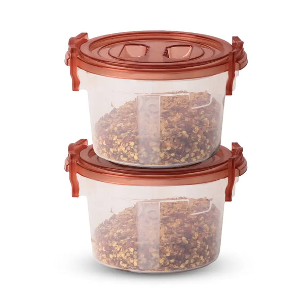 Handy Junior Food Storage Container 2 pc set Brown - 1000ml