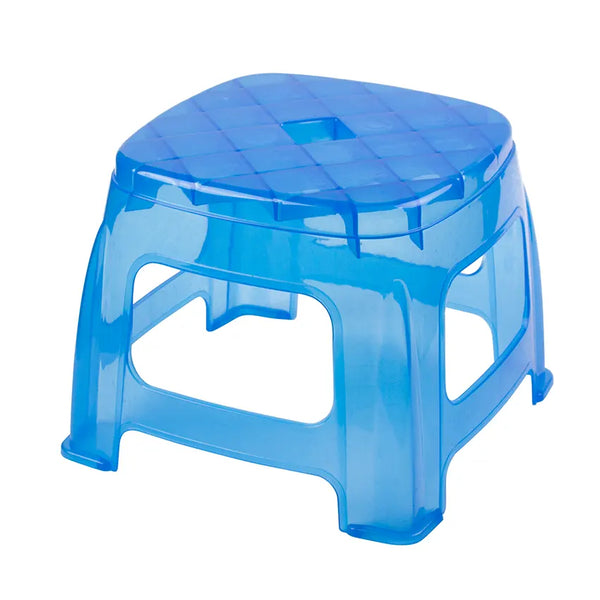 Glow Bath Stool Transparent Blue