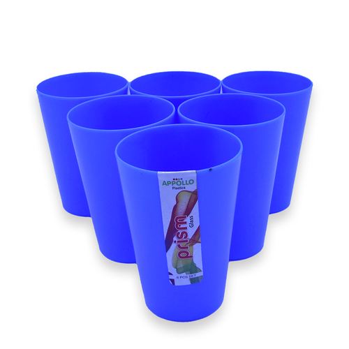 Prism Glass (Pack of 6) Model-2 in Blue