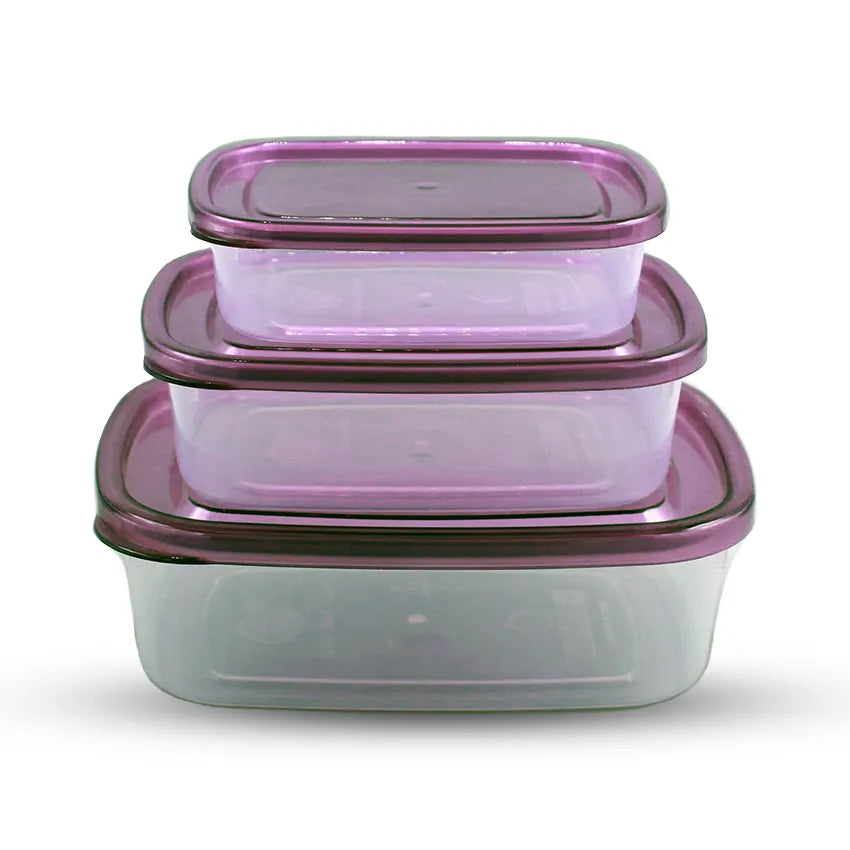 Crisper Food Container 3pcs Set - Junior Purple