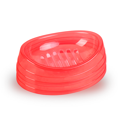 Glow Bath Soap Dish 2 pc set red