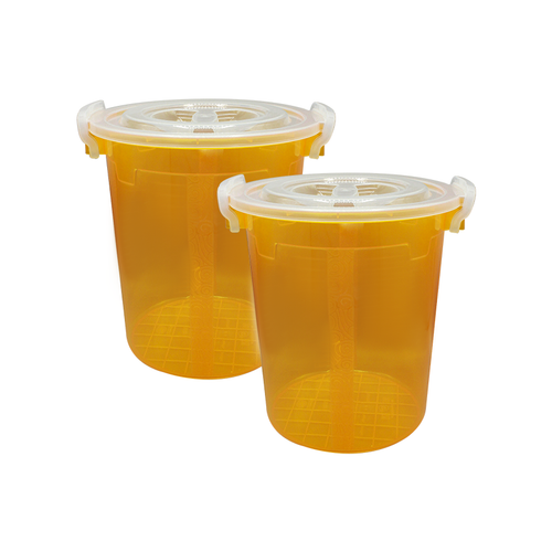 Handy Food Storage Container 2 pc set orange - Large 16 liter