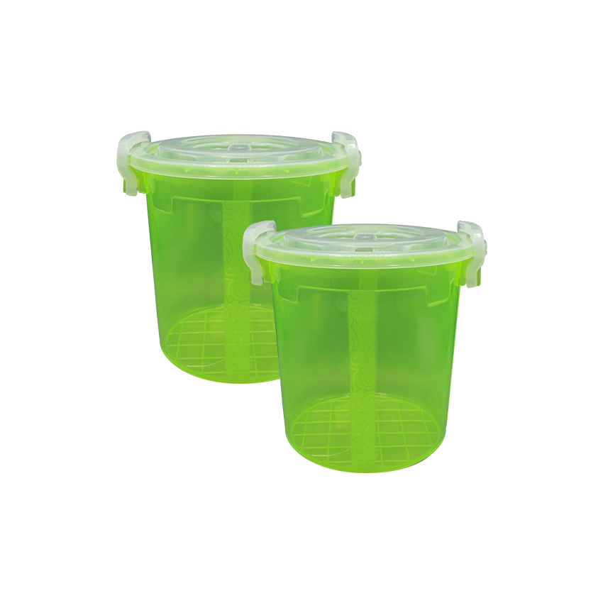 Handy Food Storage Container 2 pc set green - Medium 10 Litre