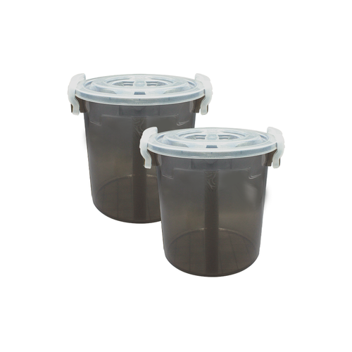 Handy Food Storage Container 2 pc set smoke - Medium 10 Litre
