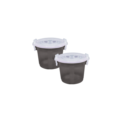 Handy Food Storage Container 2 pc set smoke - Small 6 Litre