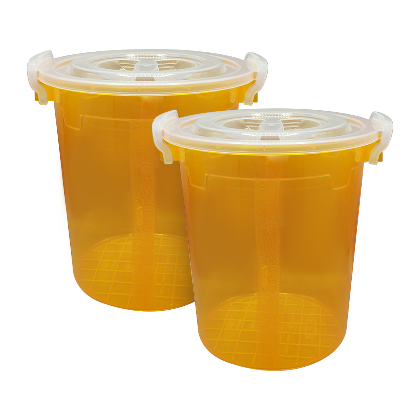 Handy Food Storage Container 2 pc set orange - XL 24 Litre