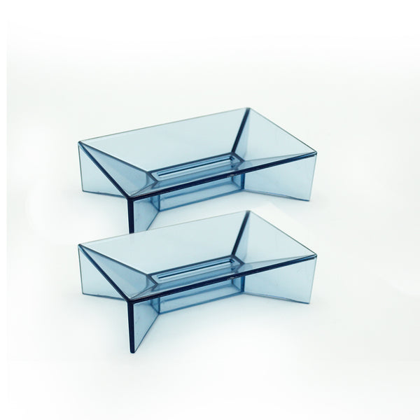Set of 2 Prima Soap Dishes – Sleek design with anti-slip base and water drainage