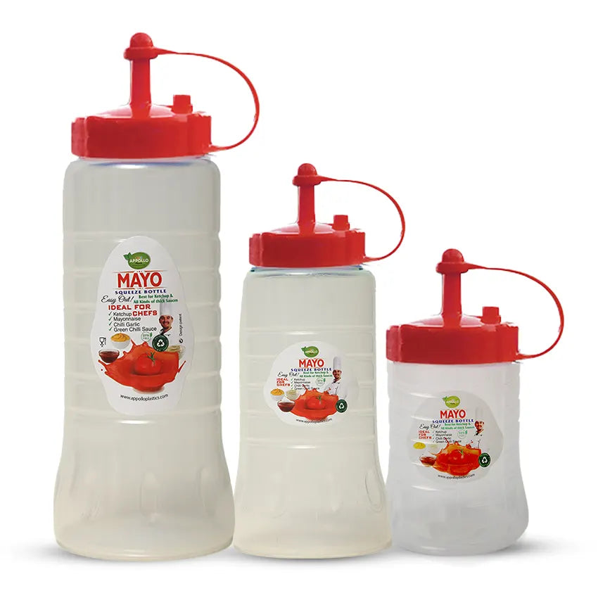 Mayo Bottles Red S-M-L Pack of 3