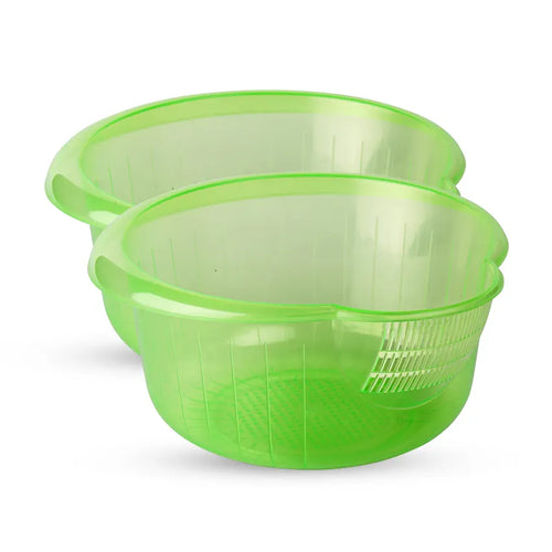 Rio Rice Strainer 2 pcs set in Green