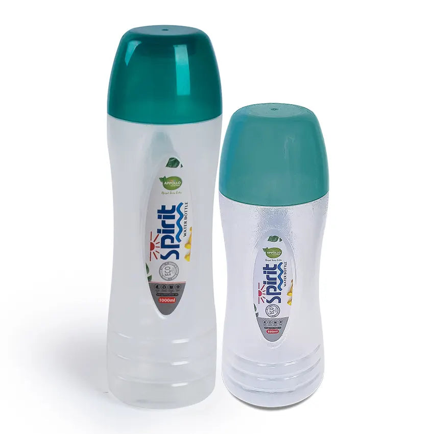 Spirit Water Bottle 800ml & 1000ml Pack of 2 in Green