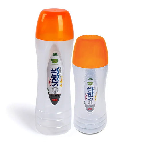 Spirit Water Bottle 800ml & 1000ml Pack of 2 in Orange