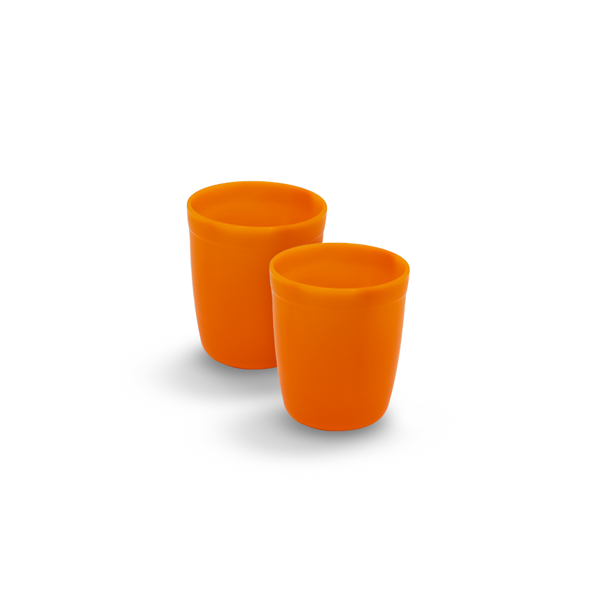 Saga Glass Pack of 2 in Orange