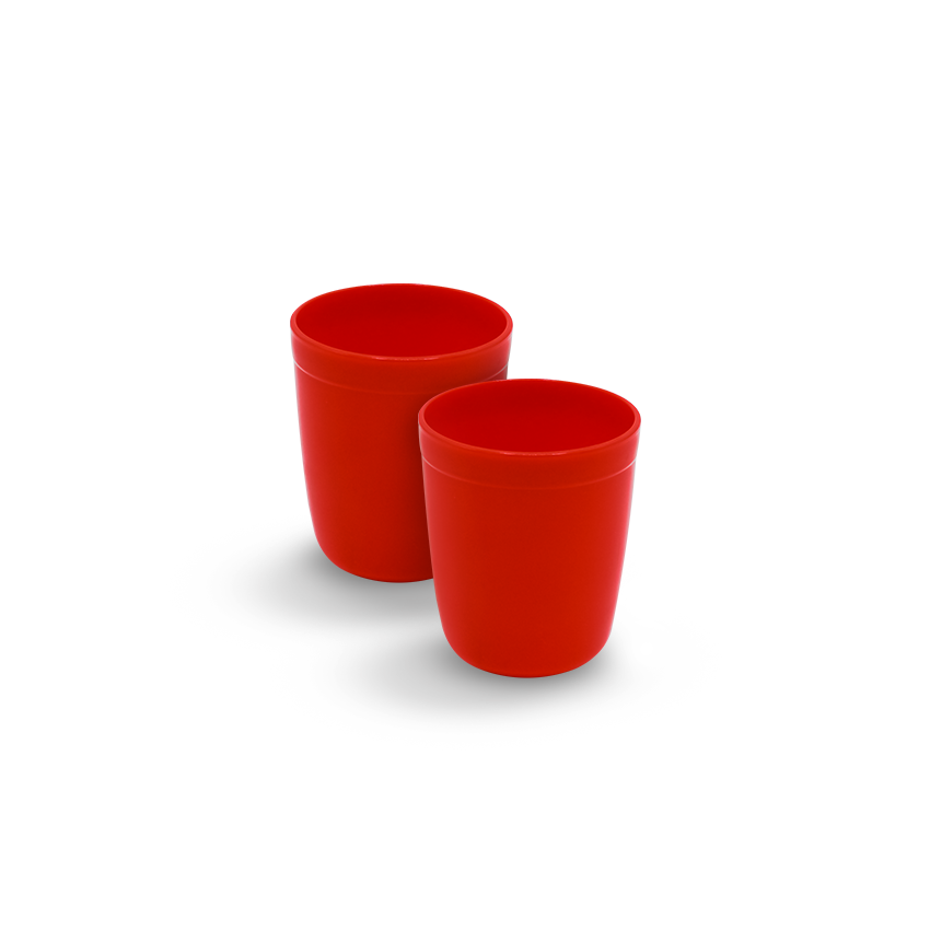 Saga Glass Pack of 2 in Red