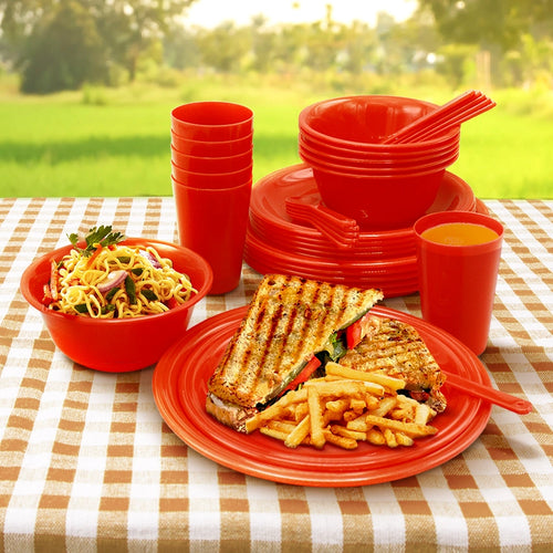 Saga Picnic Set 37 pcs in Red
