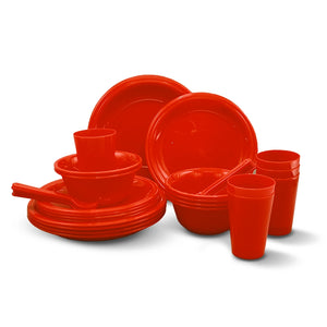 Saga Picnic Set 37 pcs in red