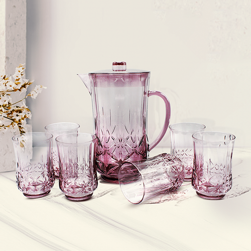 Serene Acrylic Water Set in Purple
