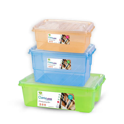 Clear Lock Pack of 3 - (S/M/L)