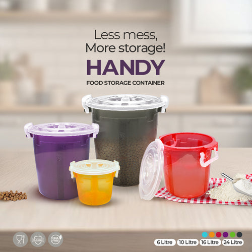 Handy Food Storage Container Large Set of 2 - (16Ltr)