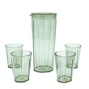 Fashion Acrylic Water Bottle with 4 Glasses