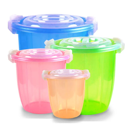 Bundle of 4 Opal Storage Container Small,Medium,Large & XL (Transparent)
