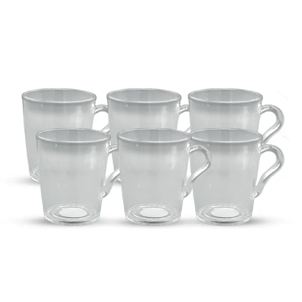 Party Acrylic Mug 6 pcs set in natural 300ml