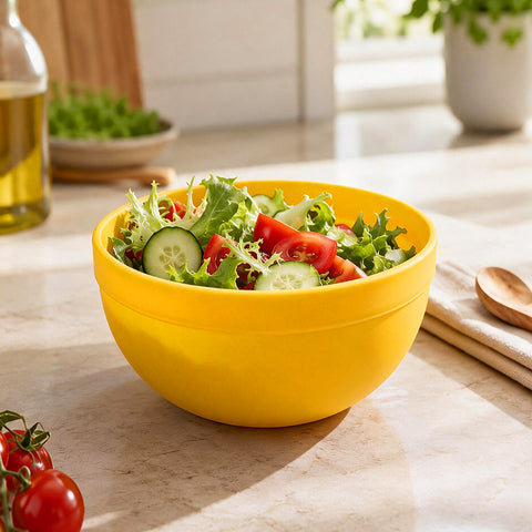yellow salad bowl 