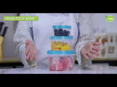 Fresh Food Keepers - Pack of 3 500ML/900ML Youtube Video