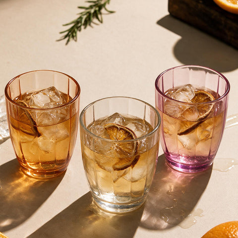 Real Acrylic Glass M-2 Pack of 6 - (400ml)