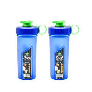 Rush Sports Water Bottle – 800ml & 1L sizes with twist-lock cap, spill-proof spout, and sturdy handle for gym, hiking, or daily hydration