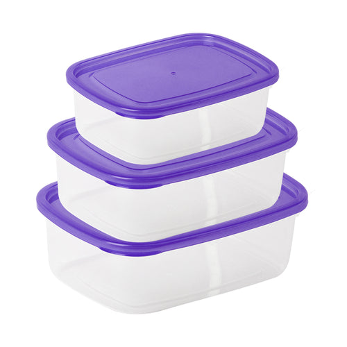 Crisper Food Container Pack of 3 - (S/M/L)